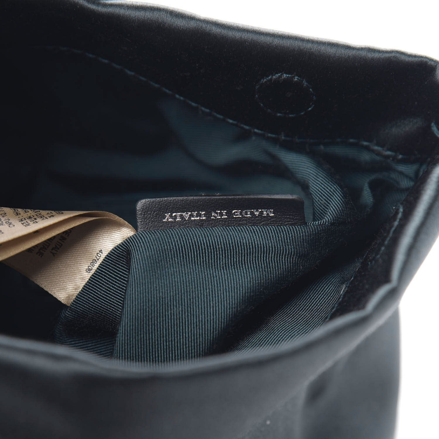 Burberry Satin Small Pin Clutch Green 7 of 8
