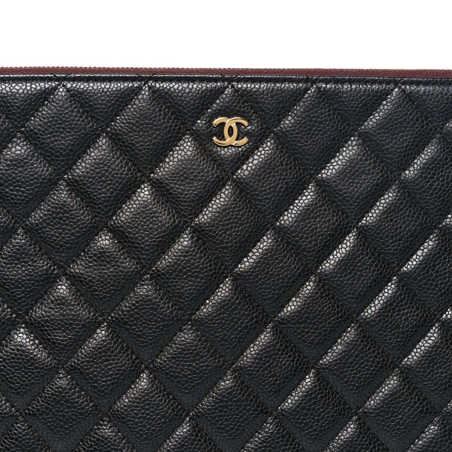 Chanel Caviar Quilted Large Cosmetic Case Black 8 of 8