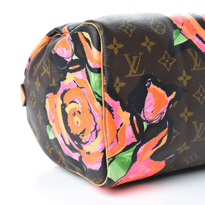 Louis Vuitton Monogram Roses Speedy 30 9 of 15
