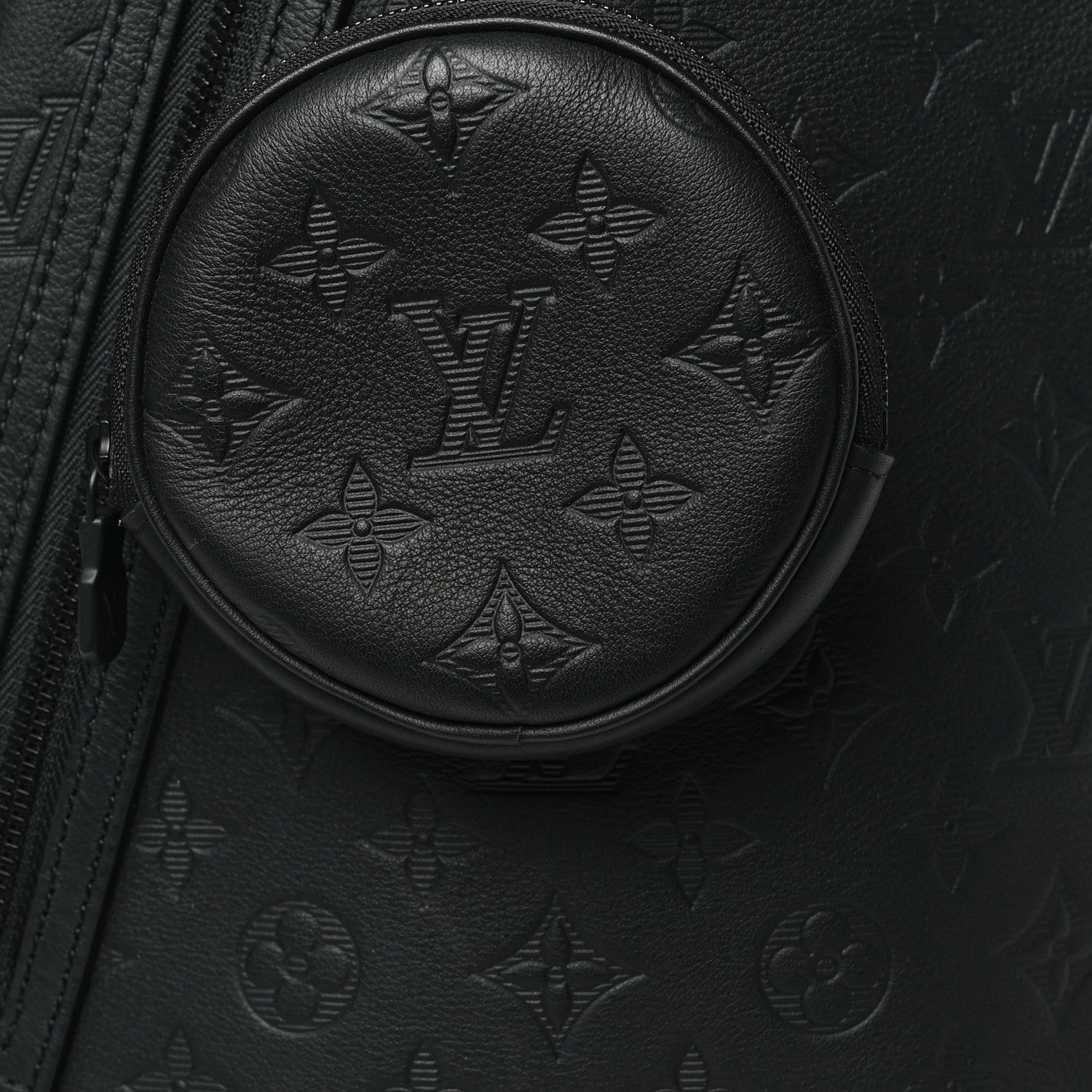 Louis Vuitton Calfskin Shadow Monogram Duo Slingbag Black 8 of 10