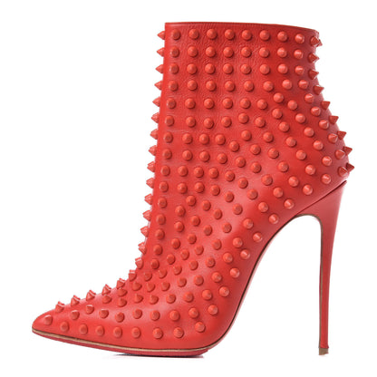 Christian Louboutin Kid Snakilta 120 Booties 37 Red 1 of 10