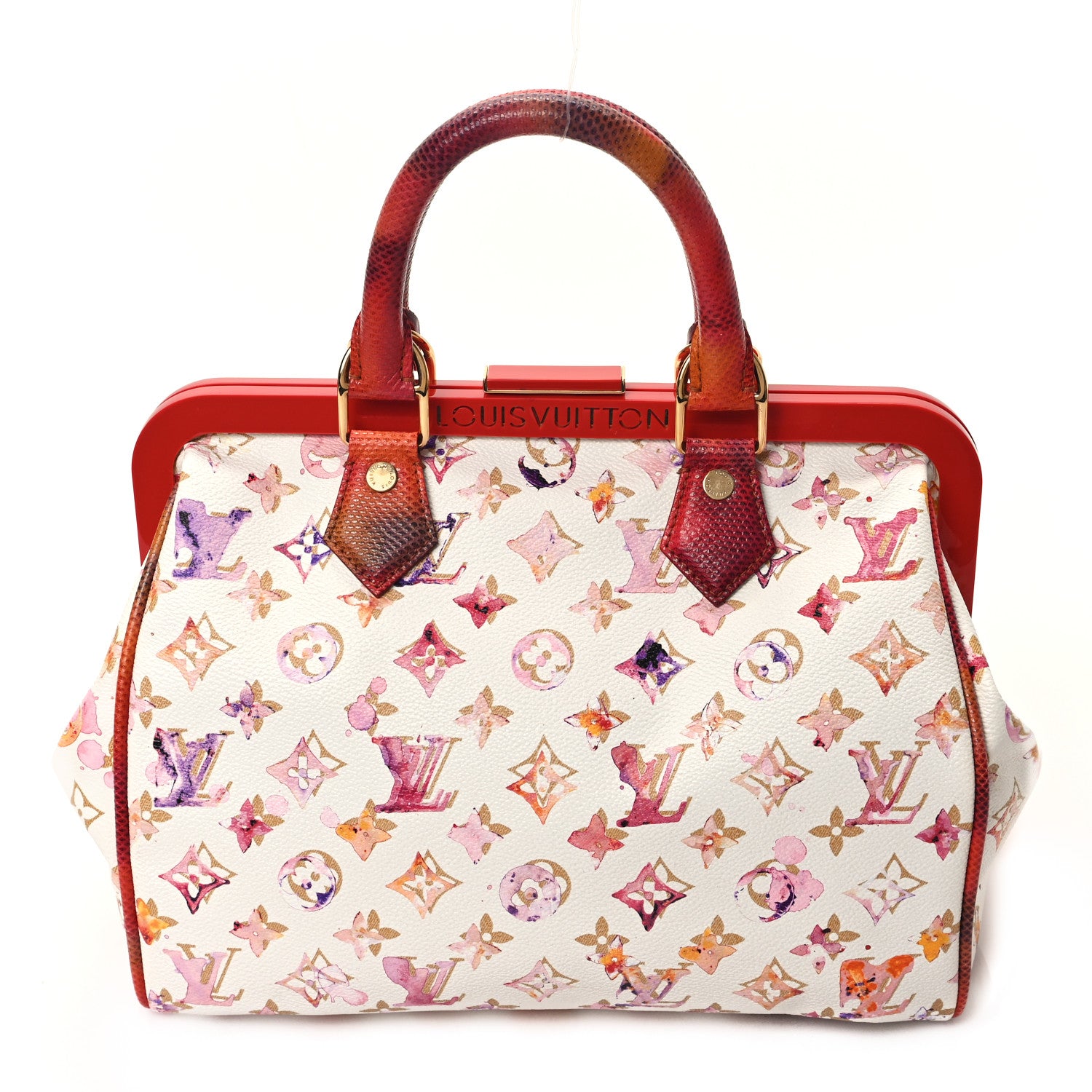 Louis Vuitton Watercolor Aquarelle Frame Speedy White 1 of 9