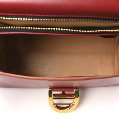 Delvaux Grained Calfskin MM Brillant Satchel Red 6 of 11
