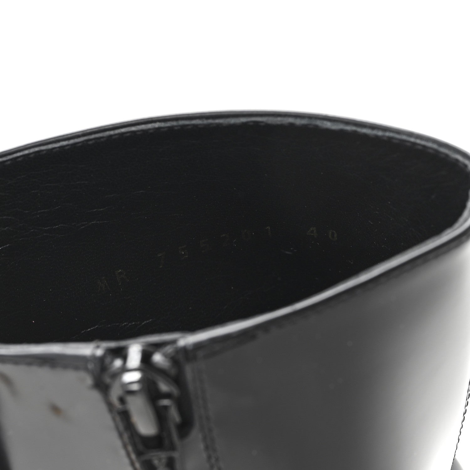 Saint Laurent Vitello Marilyn Auteuil 105 Ankle Zip Boots 40 Black 9 of 9