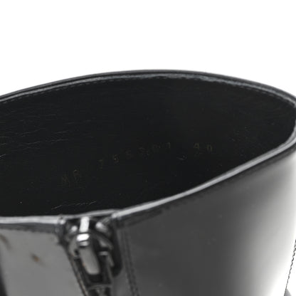 Saint Laurent Vitello Marilyn Auteuil 105 Ankle Zip Boots 40 Black 9 of 9