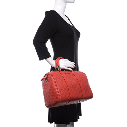 Gucci Guccissima Vitello Tender Medium Joy Boston Sporting Red 2 of 10
