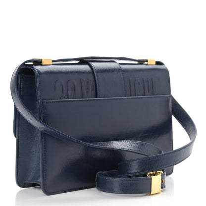 Christian Dior Shiny Crinkled Lambskin 30 Montaigne Flap Bag Indigo 2 of 11