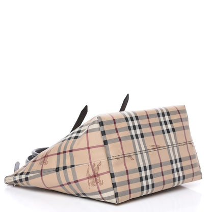 Burberry Haymarket Check Small Salisbury Tote Chocolate 3 of 9