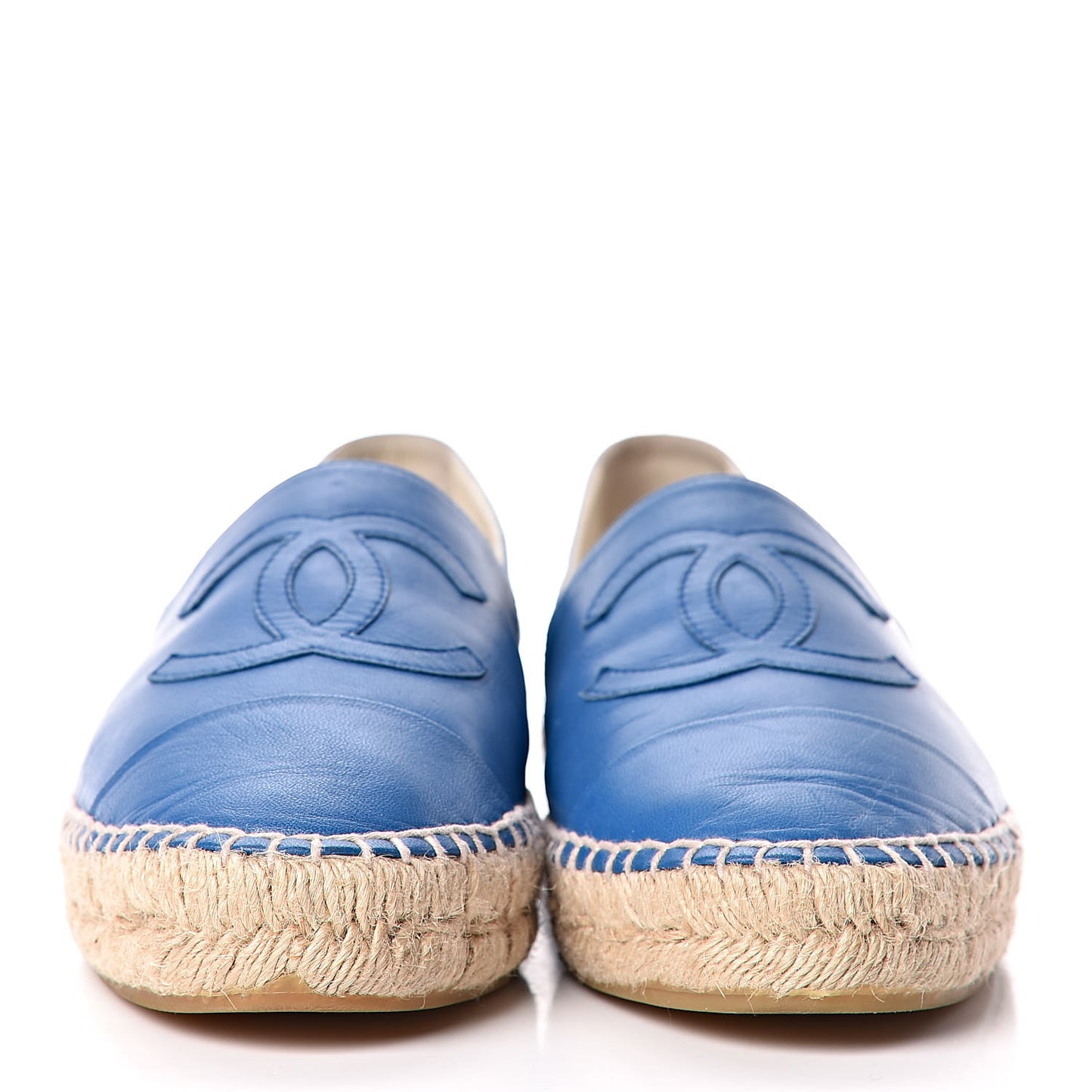 Lambskin CC Espadrilles 40 Blue