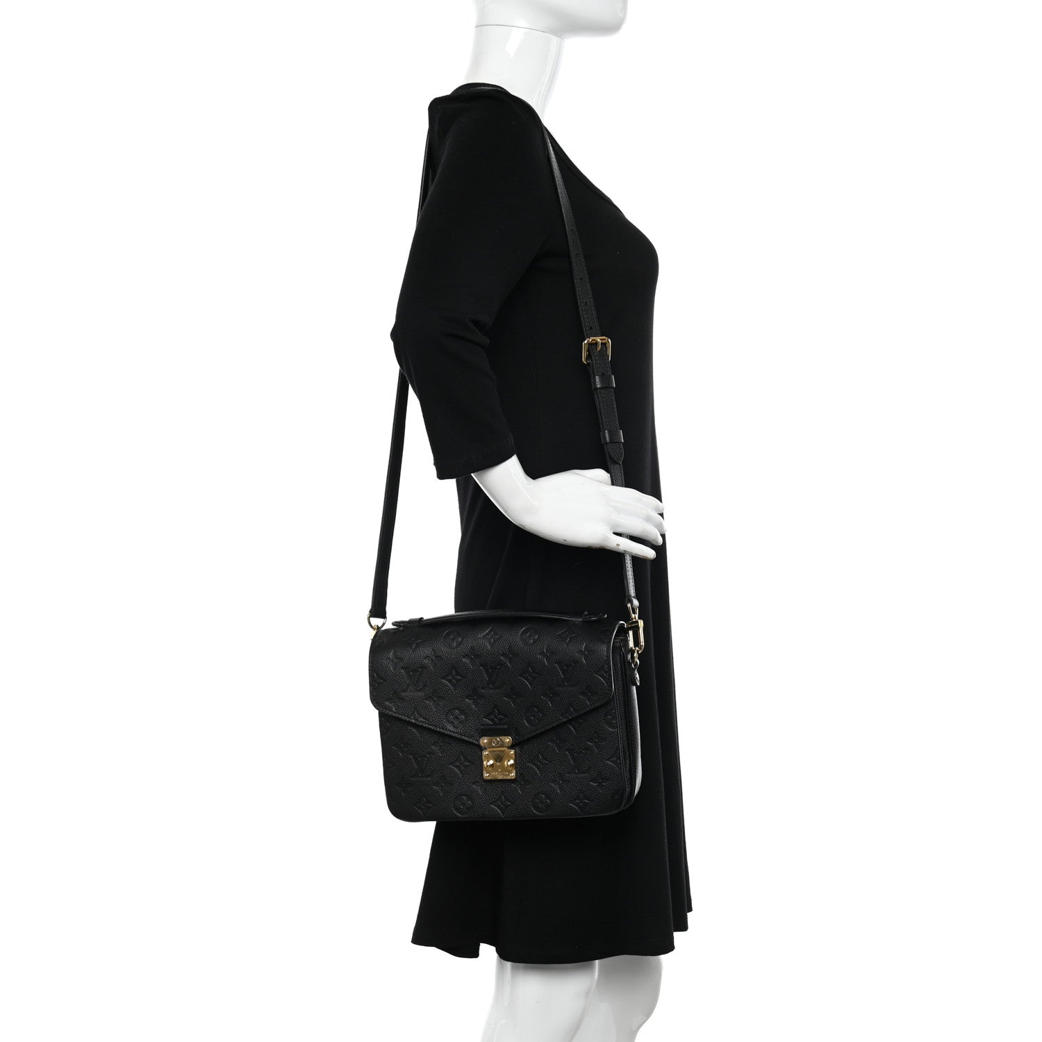 Louis Vuitton Empreinte Pochette Metis Black 2 of 10