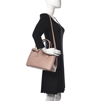 Prada Saffiano Small Galleria Double Zip Tote Cammeo 2 of 10