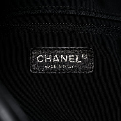 Chanel Canvas CC Paris Venice Bon Bon Tote Black White 6 of 11