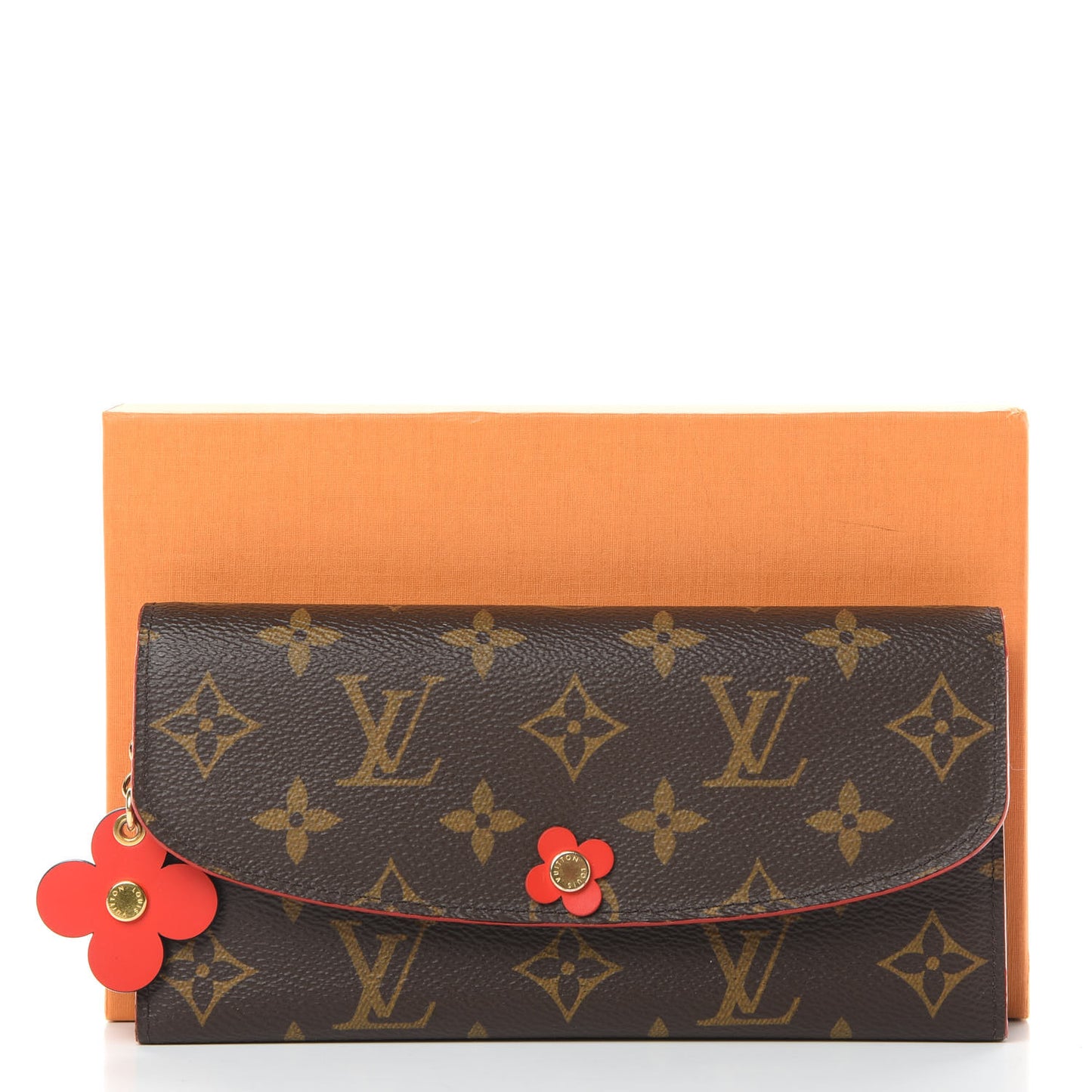 Monogram Bloom Flower Emilie Wallet Coquelicot