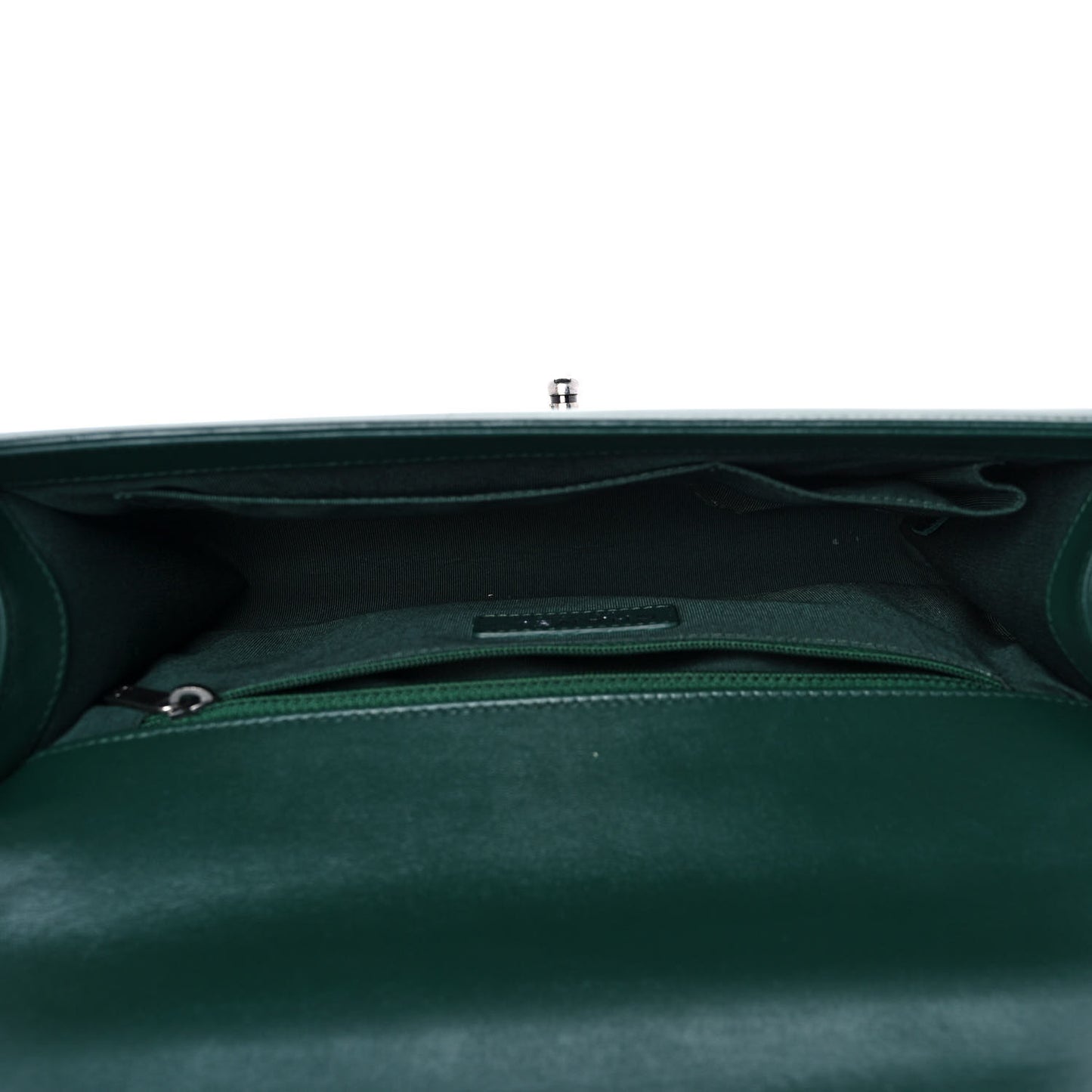 Lambskin Quilted New Medium Boy Flap Green