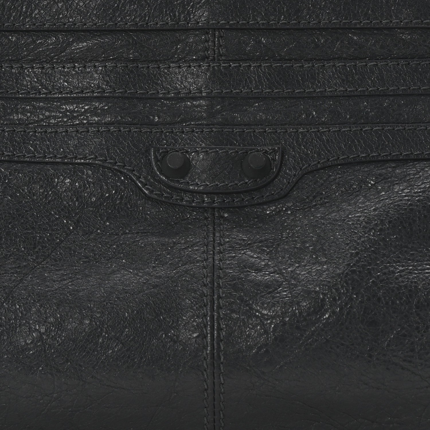 Balenciaga Agneau Arena Classic Hardware Clutch Anthracite 7 of 7