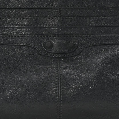 Balenciaga Agneau Arena Classic Hardware Clutch Anthracite 7 of 7