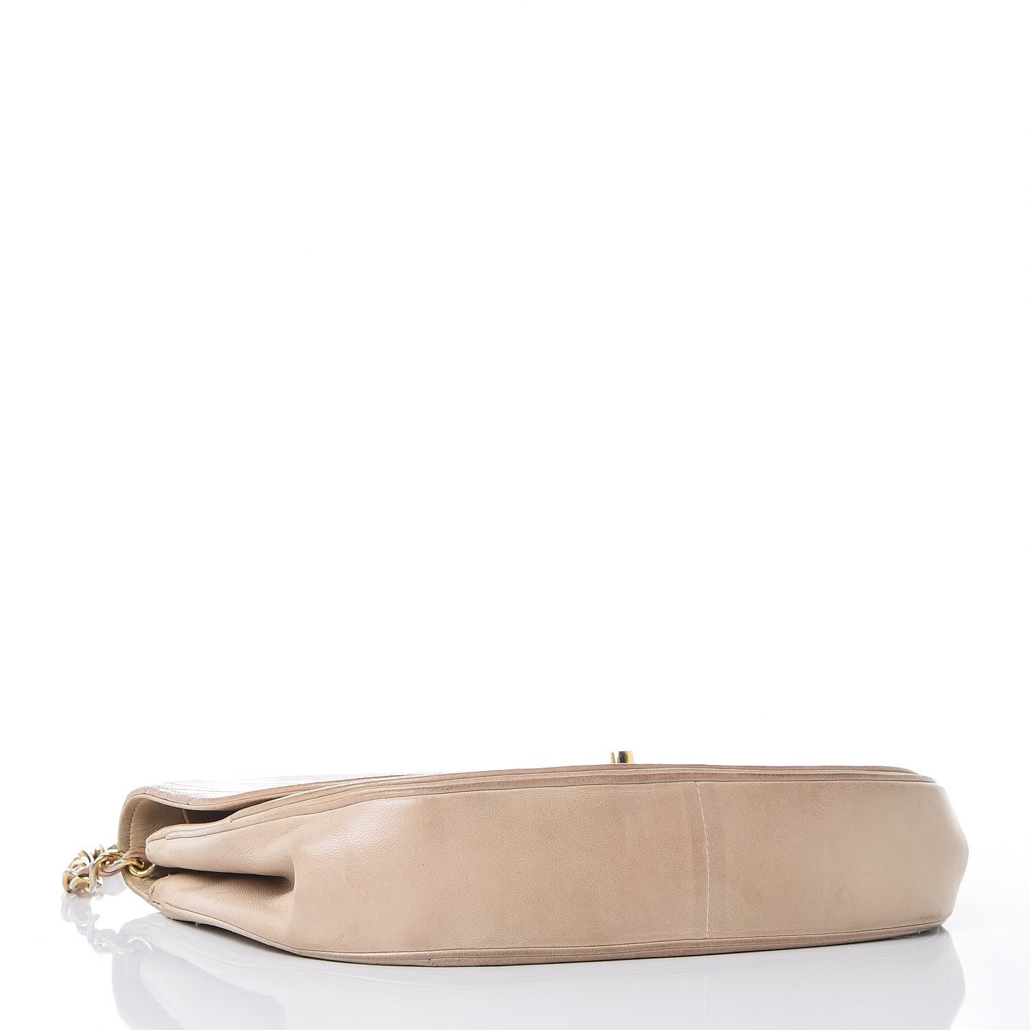 Chanel Lambskin Quilted Small Single Flap Beige 4 of 17