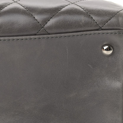 Chanel Glazed Calfskin Quilted Large CC Delivery Tote Grey 10 of 15