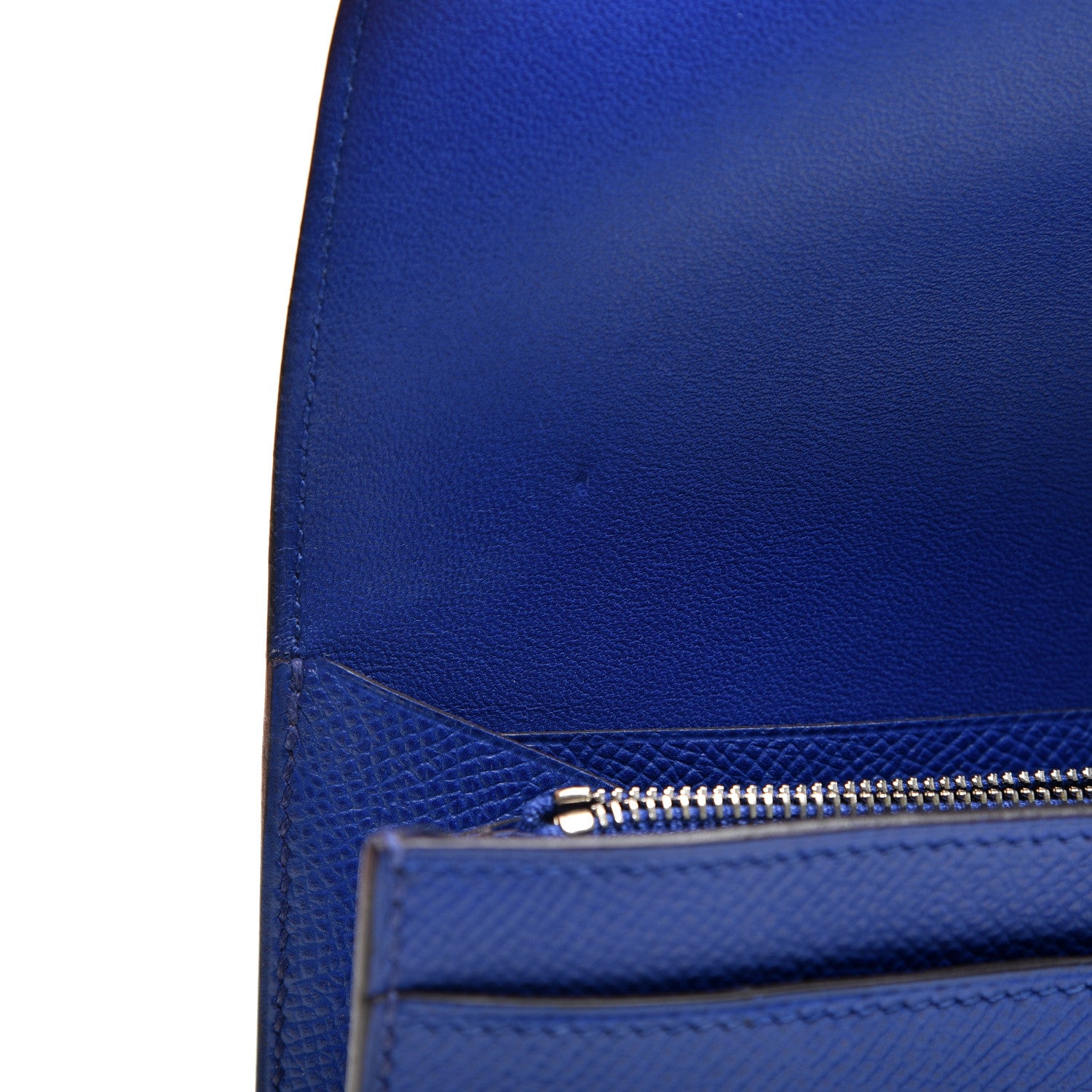 Hermes Epsom Constance Long Wallet Bleu Electrique 7 of 9