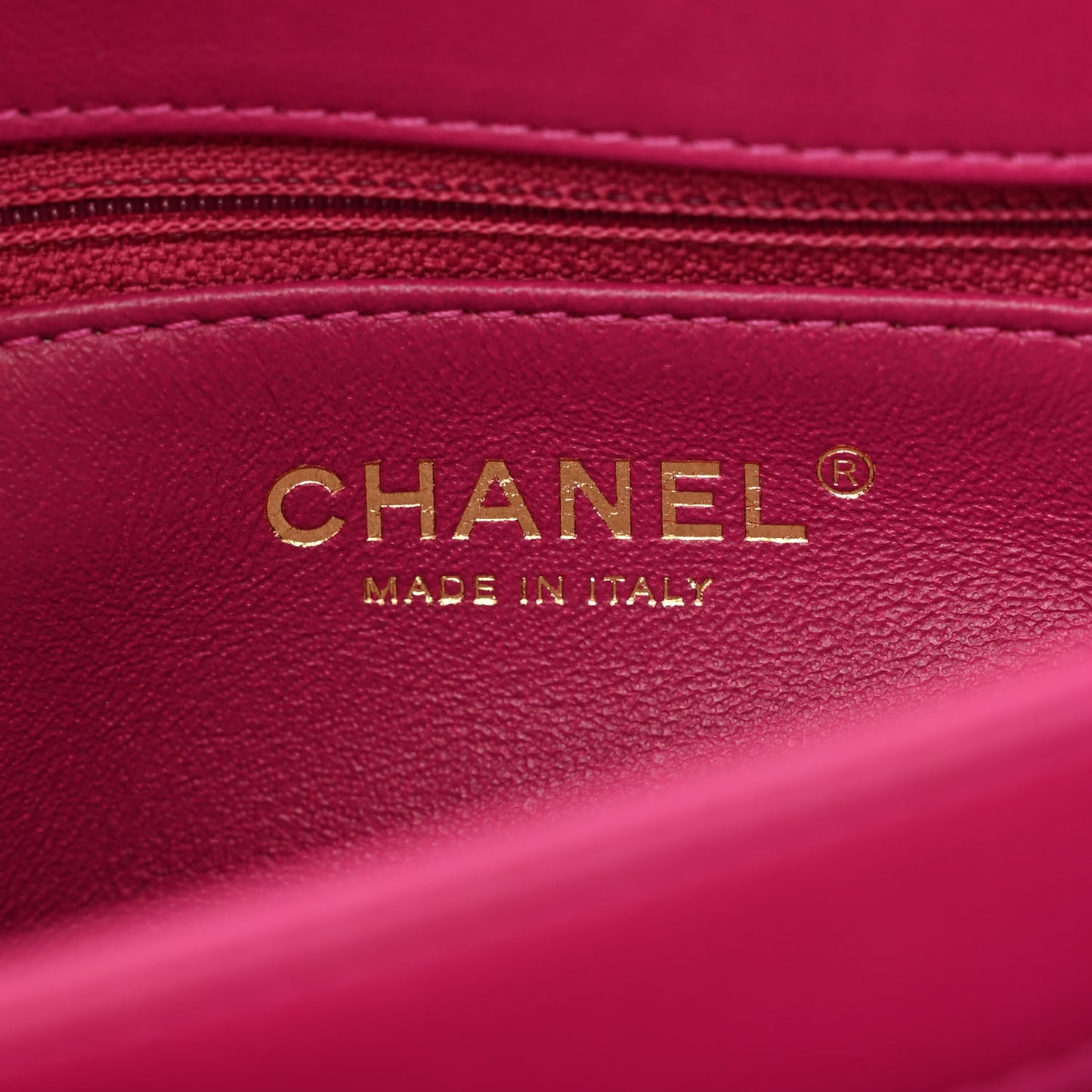 Lambskin Quilted Medium Trendy CC Flap Dark Pink