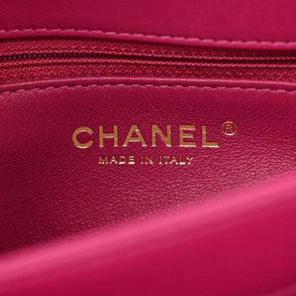 Chanel Lambskin Quilted Medium Trendy CC Flap Dark Pink 6 of 10