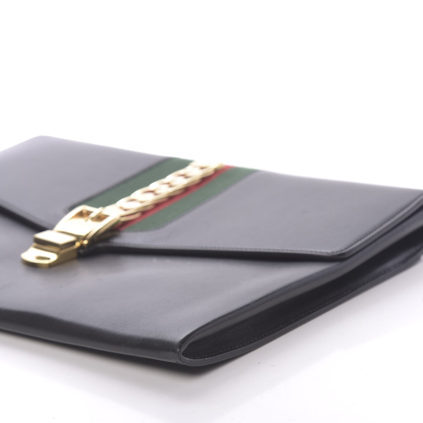 Calfskin Maxi Sylvie Clutch Black