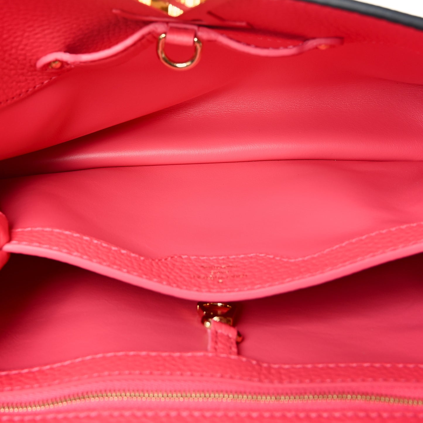 Taurillon Capucines PM Black Rose Berlingot