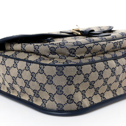 Gucci Monogram Web Childrens Messenger Bag Beige Blue 10 of 11