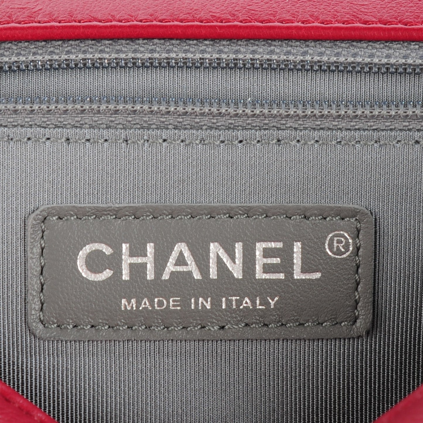 Calfskin Stitched New Medium Boy Flap Red