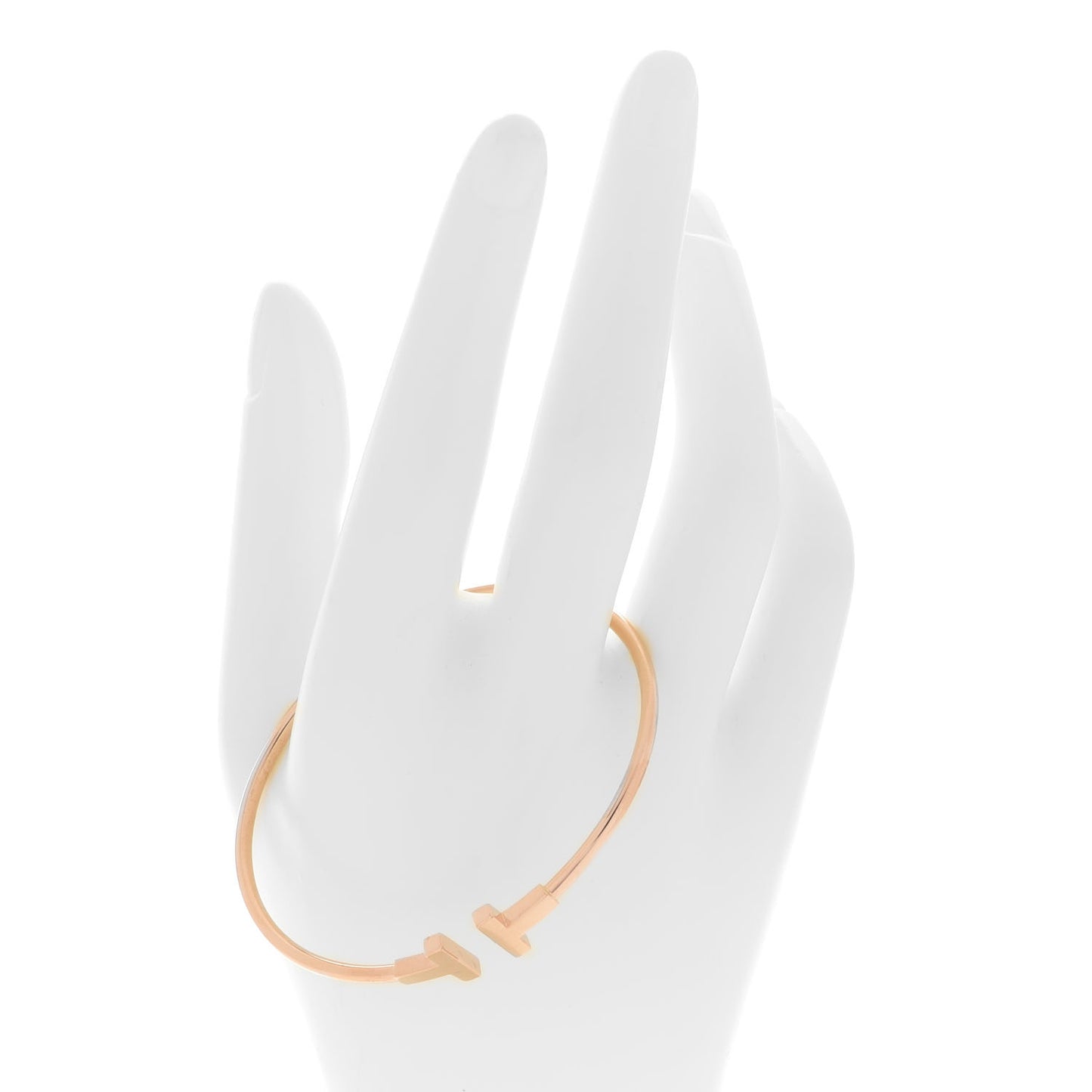 18K Rose Gold T Wire Bracelet