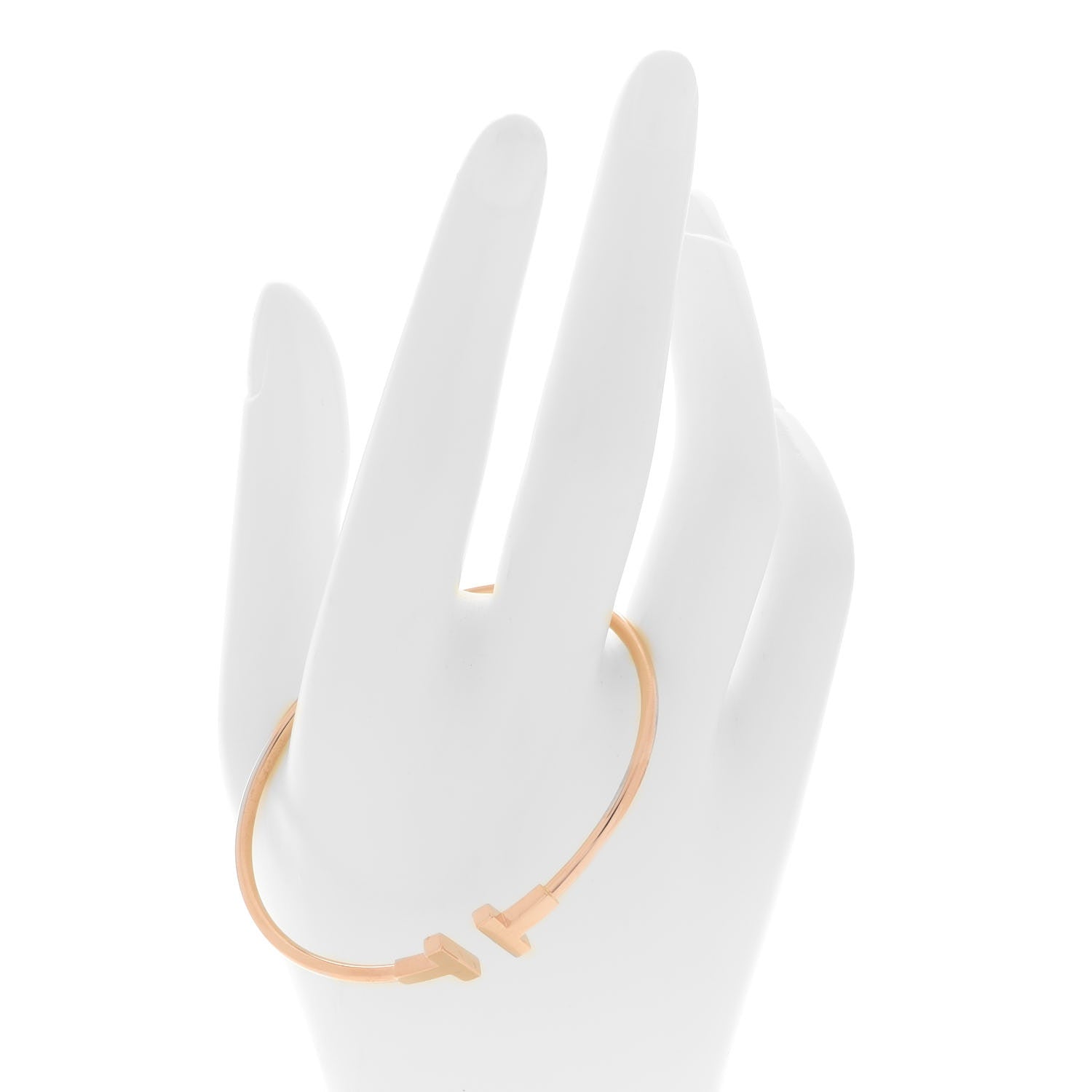 Tiffany 18K Rose Gold T Wire Bracelet 2 of 5
