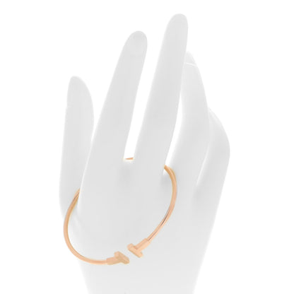 Tiffany 18K Rose Gold T Wire Bracelet 2 of 5