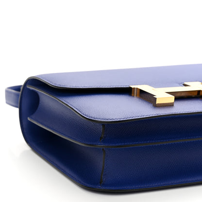 Hermes Epsom Constance 24 Bleu Electrique 8 of 10