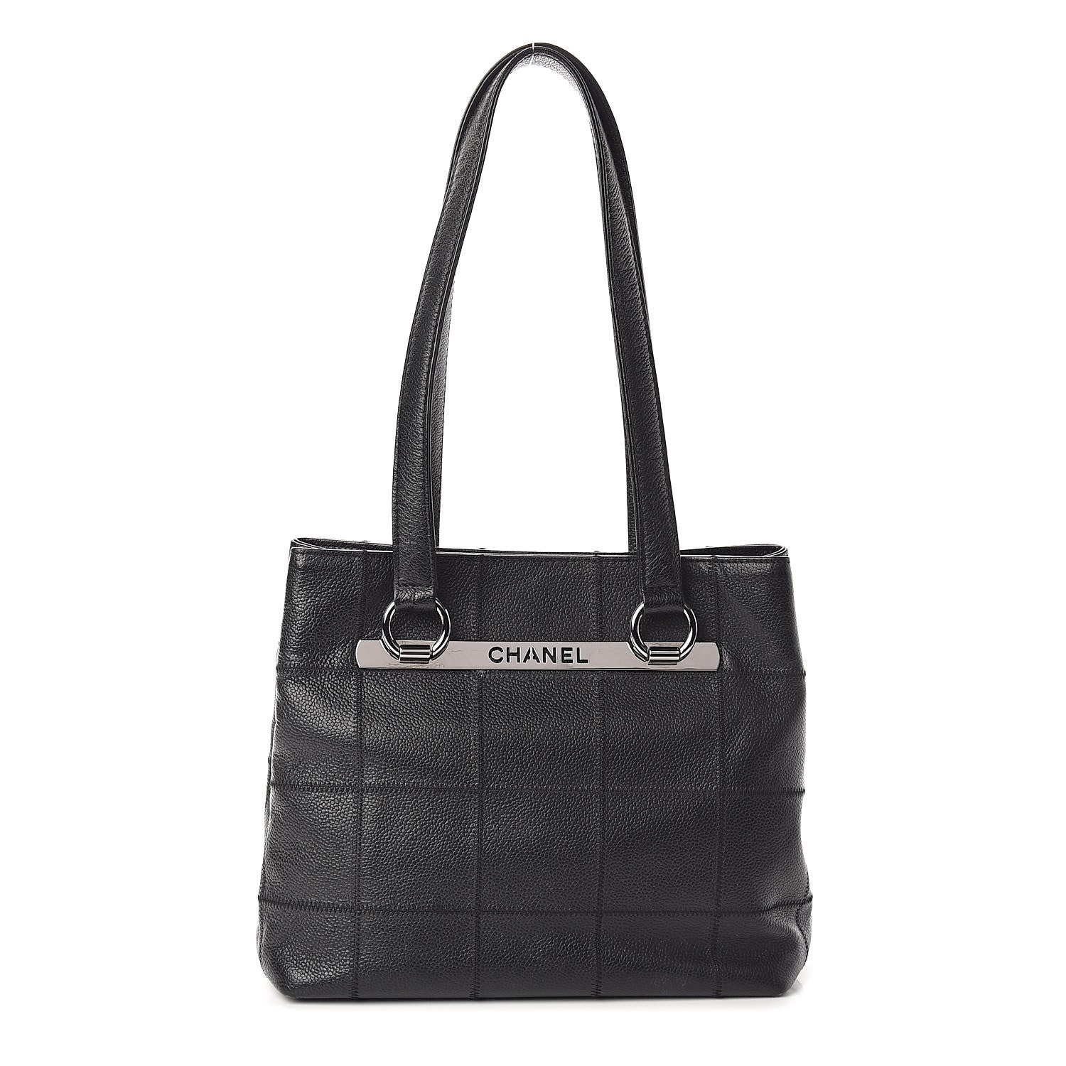 Chanel Caviar Square Stitched Tote Black 1 of 9