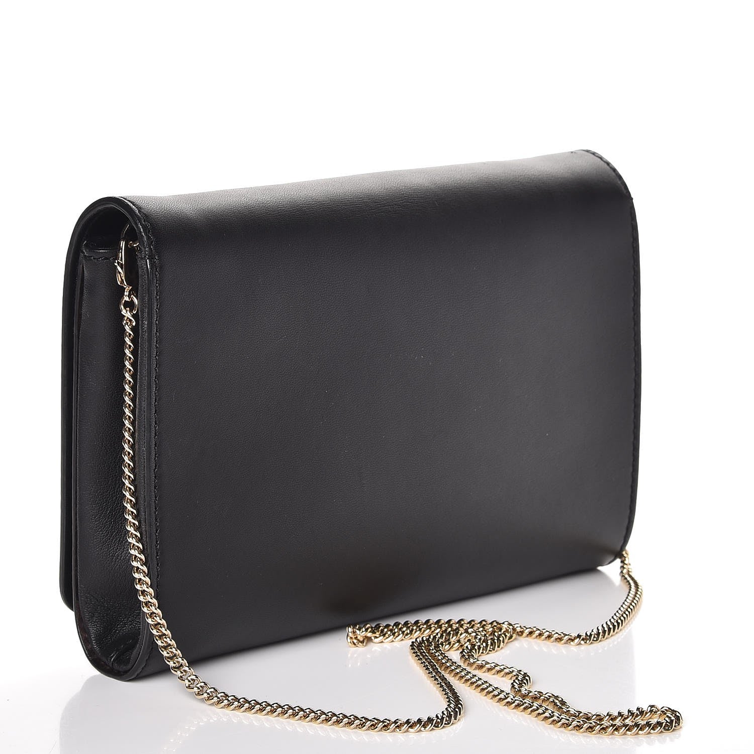 Versace Calfskin Palazzo Chain Evening Bag Black 4 of 15