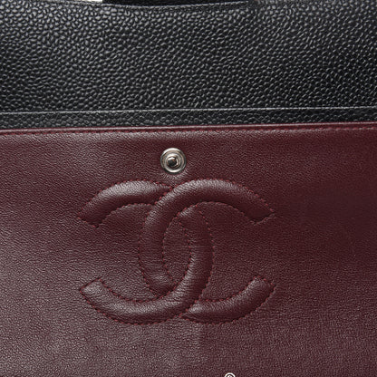 Chanel Caviar Quilted Medium Double Flap Black 11 of 13