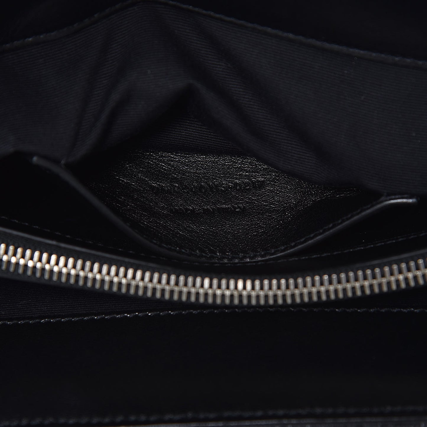 Denim Mixed Matelasse Triquilt Large Monogram Envelope Satchel Black