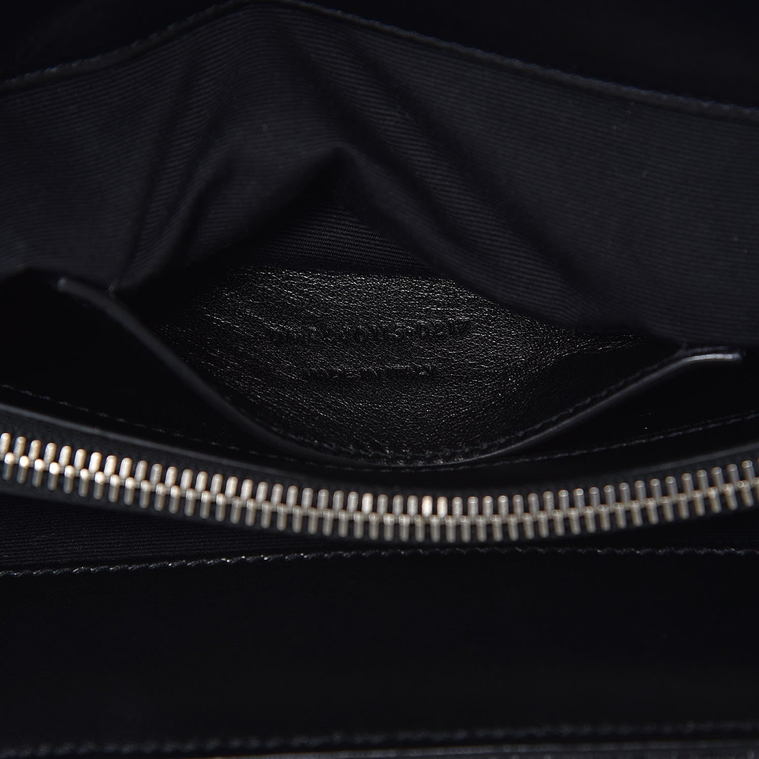 Saint Laurent Denim Mixed Matelasse Triquilt Large Monogram Envelope Satchel Black 9 of 9