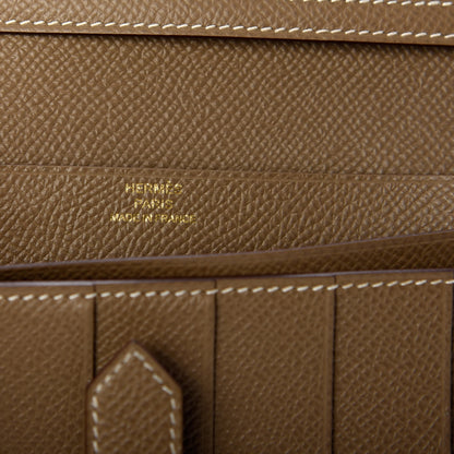 Hermes Epsom Bearn Gusset Wallet Etoupe 6 of 7