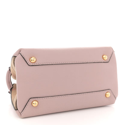 Burberry Grainy Calfskin House Check Baby Banner Tote Pale Orchid 4 of 14