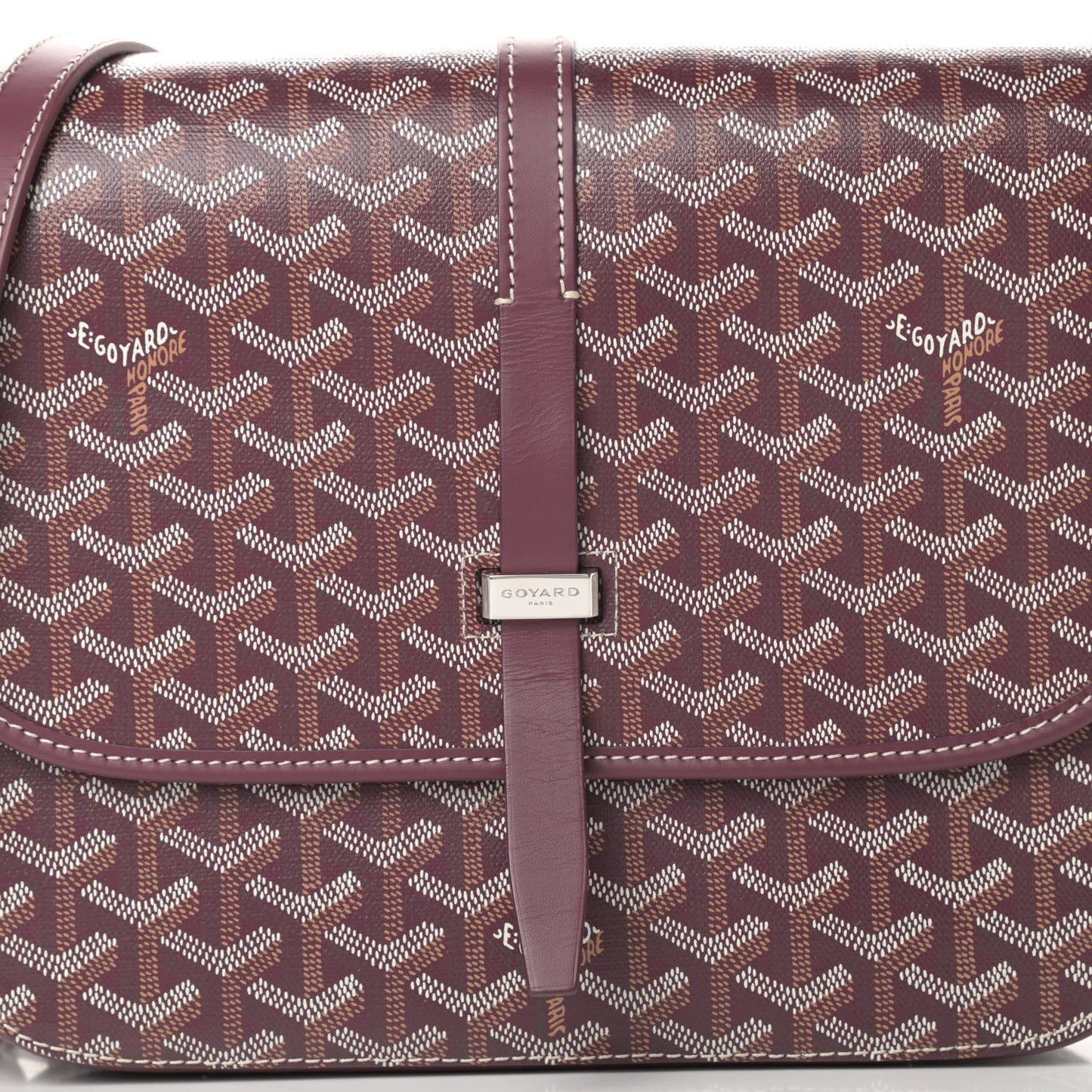 Goyardine Belvedere II MM Messenger Bag Bordeaux