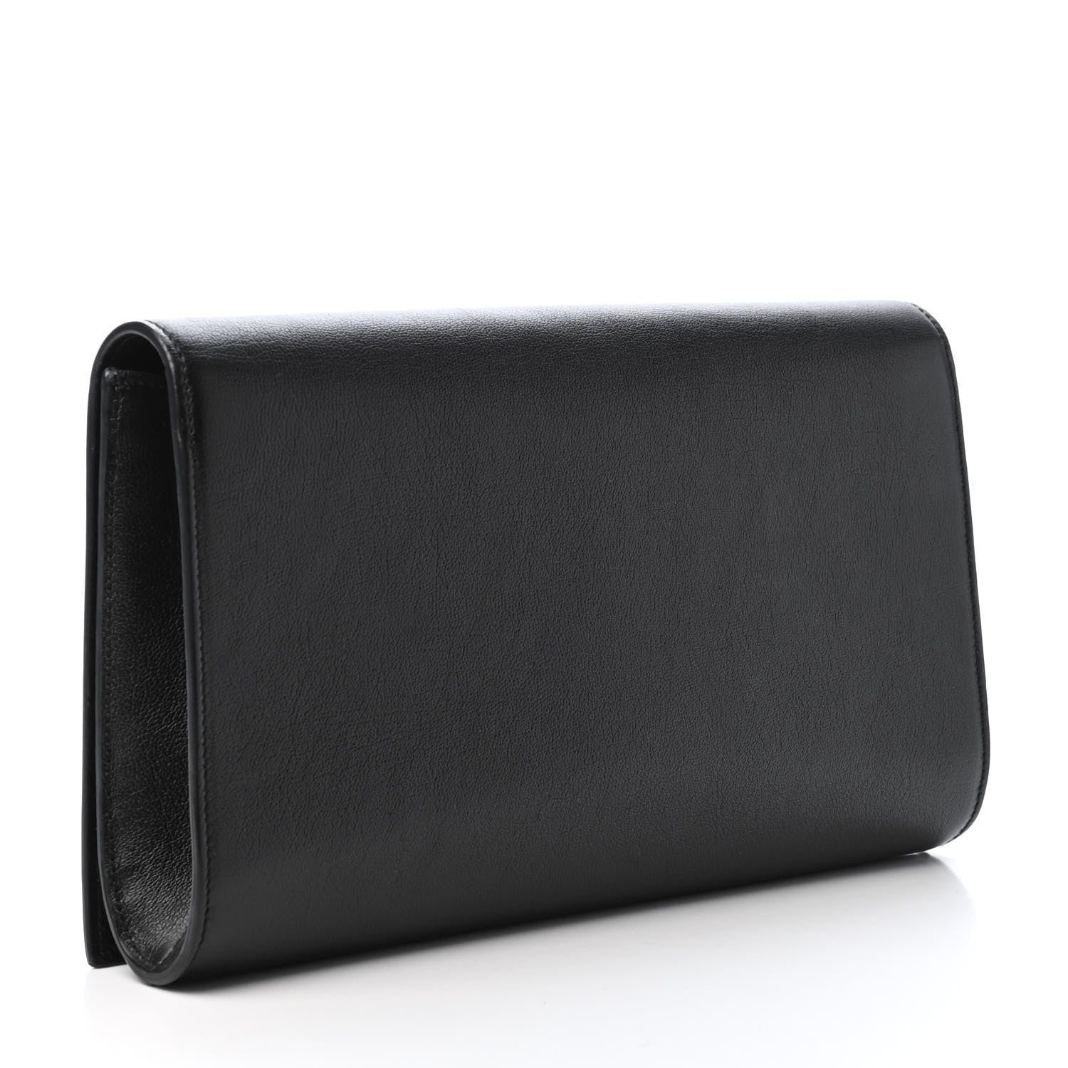 Saint Laurent Calfskin Monogram Large Belle De Jour Clutch Black 2 of 4