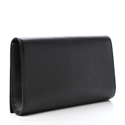 Saint Laurent Calfskin Monogram Large Belle De Jour Clutch Black 2 of 4