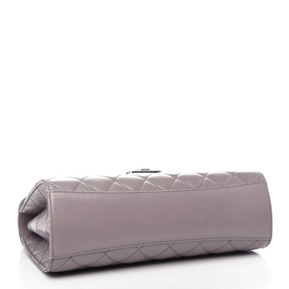 Chanel Calfskin Quilted Mad About Quilting Medium Flap Light Purple 4 of 10