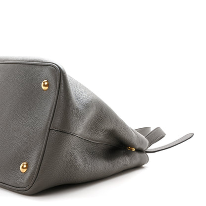 Prada Vitello Daino Shopping Tote Marmo 9 of 9