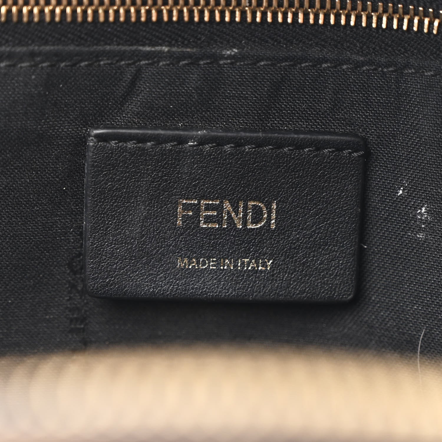 Fendi Shearling Macro FF 1974 Mini Backpack Tobacco Black 6 of 10