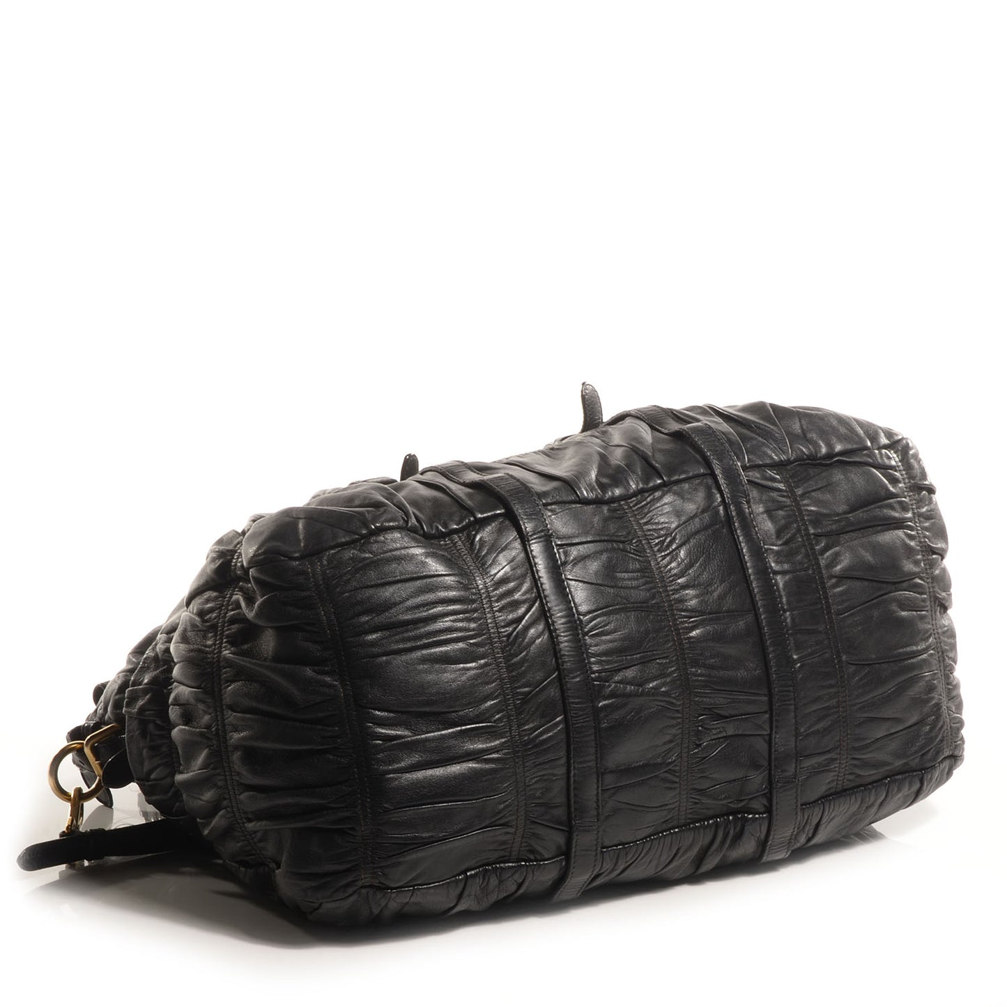 Nappa Gaufre Tote Nero Black
