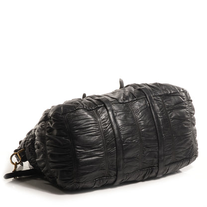 Prada Nappa Gaufre Tote Nero Black 4 of 11