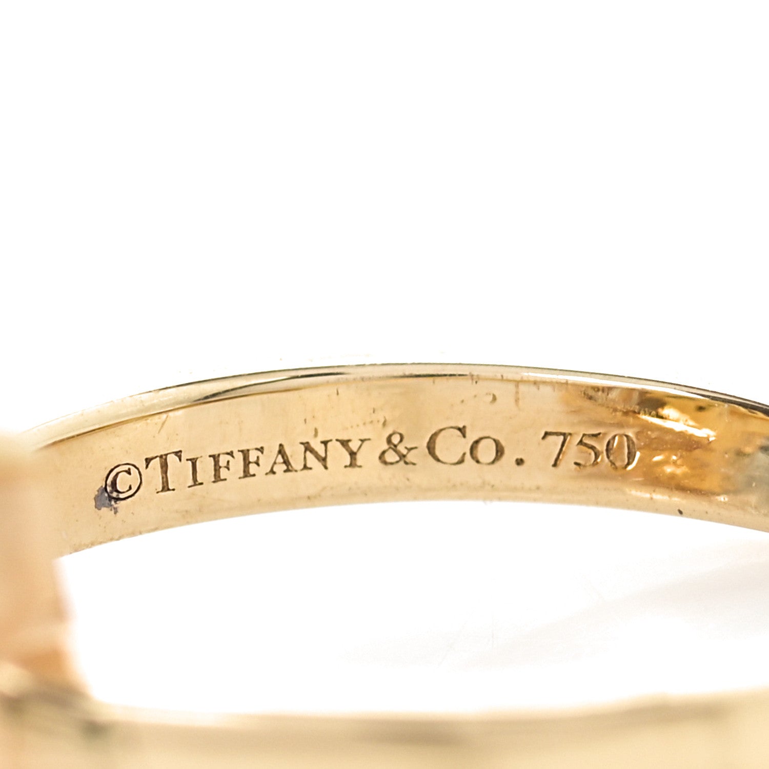 Tiffany 18K Yellow Gold Citrine Sparklers Cocktail Ring 51 5.75 6 of 6