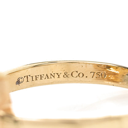 Tiffany 18K Yellow Gold Citrine Sparklers Cocktail Ring 51 5.75 6 of 6